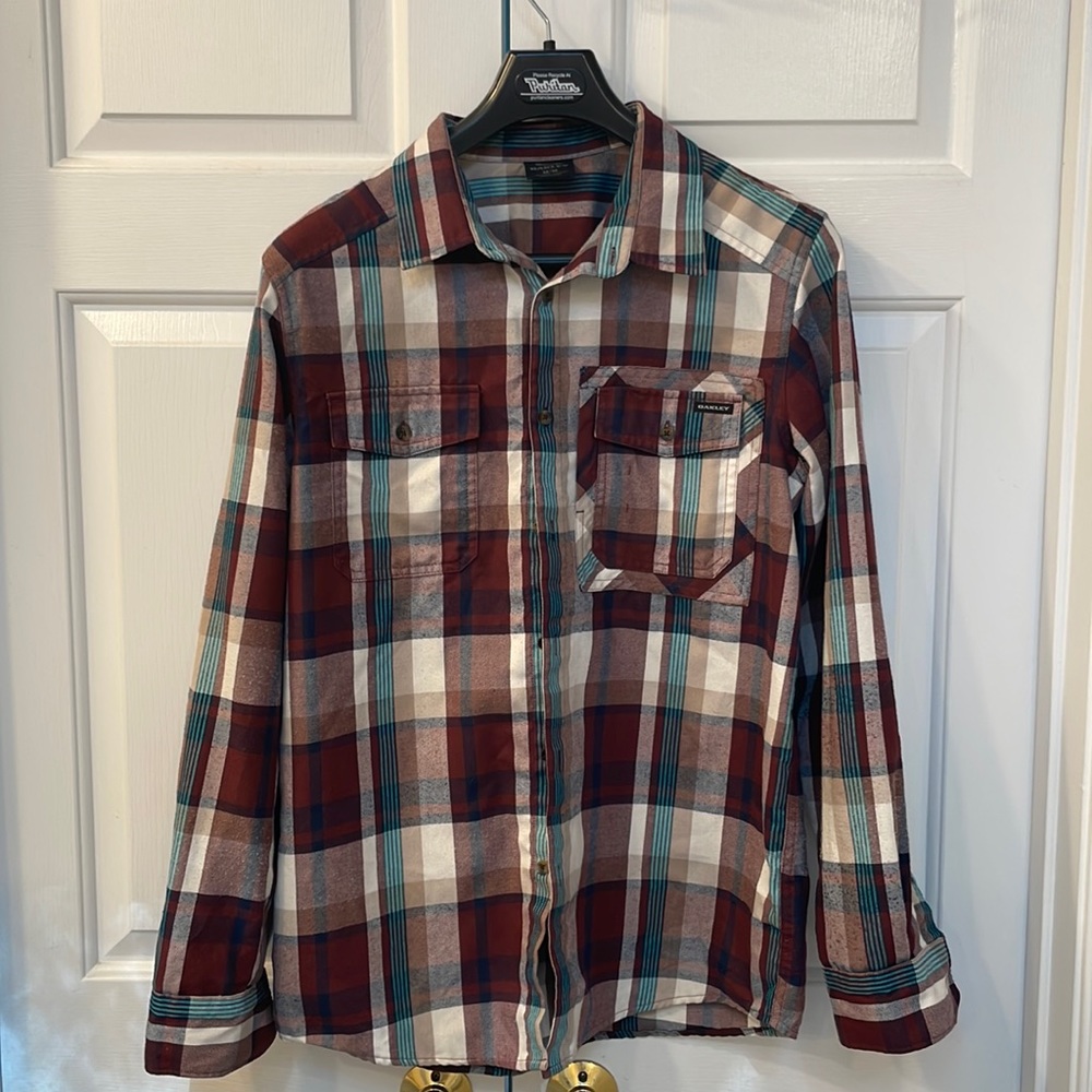 Oakley Plaid Button Down Shirt